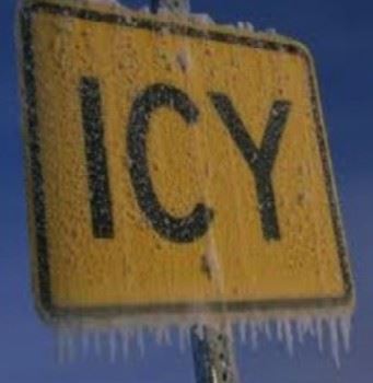 icy conditions