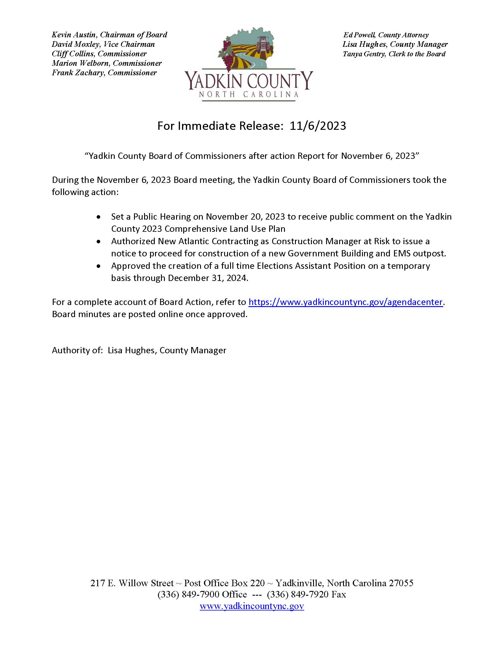 After Action Report 11-6-23